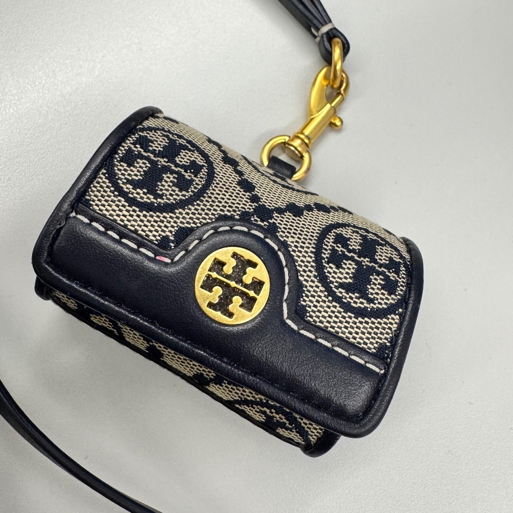 Tory Burch T Monogram Jacquard AirPods Case